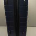 Wrangler Smart Spinner Hardside Luggage, 3 Piece Set, Navy Blue