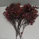 Mandy's Burnt Orange Artificial Babys Breath Flowers 6 Bundles Silk Gypsophila with Bendable Stems for Fall Centerpiece Wedding Decor and Table Arrangements