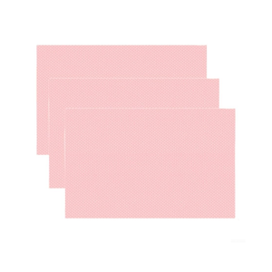 3 Pcs Fridge Shelf Liners 11.75"x17.5" inch Waterproof Non-Slip PEVA Mats for Kitchen Cabinets Refrigerator Drawers and Shelves, Protective Covers for Scratches Oil Stains and Noise(Pink)