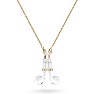 Stylish Magnetic Anti-Lost Necklace Chain  Neck-Worn Strap Compatible with AirPods 1&2 /3rd /Pro/Pro 2 (Infinity Knot, Gold)