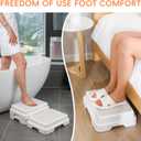 Shower Bath Step Stackable Bathtub Non Slip Safety Step Stool, Indoor/Outdoor Handicap Wideing Hands Free Platform Medical Portable Stack-Able, for High Beds, Kitchens,Bathroom.