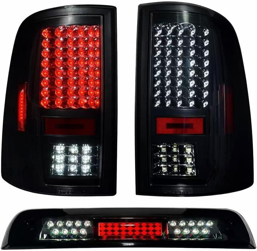 All-in-One LED Tail Light + 3rd Third Brake Cargo Lamp for Dodge Ram 1500 2009-2018, for Dodge Ram 2500 & 3500 2010-2018Only fit Factory Halogen Model NOT fit LED version