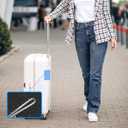 60 Pcs Clear Plastic Luggage Tag Loop Straps 5.9 Inch Tag Loops Transparent Name Tags Loop for Bag Tags ID Card Badge Holders