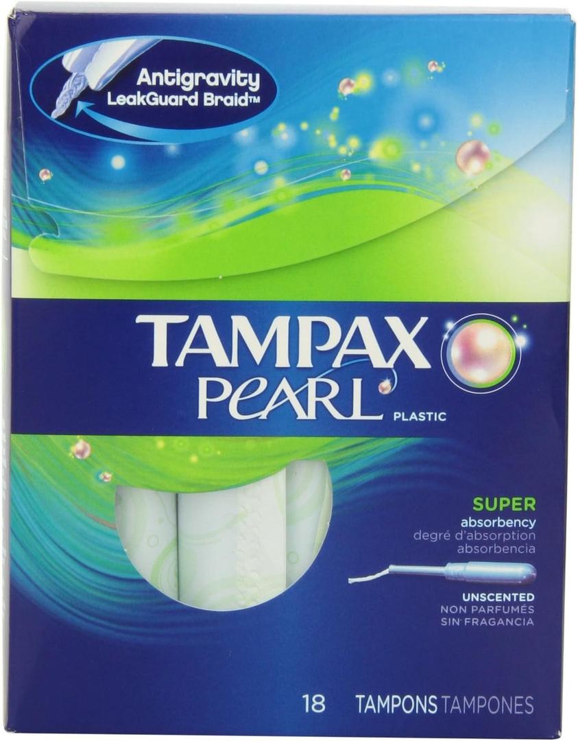 Tampax Pearl Super Unscnt Size 36ct Tampax Pearl Super Unscnted 36ct