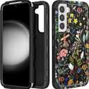 for Samsung Galaxy S22 Case - Women Cute Girls Phone Cover Cool Aesthetic Unique Design Teen Kawaii Flower Floral Heavy Duty Protective Hard Shockproof Military Grade Funda for Galaxy S22