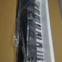 61 Key Keyboard Piano, Portable Electric Piano Keyboard w/LCD Screen, Built-In Speakers, Headphones, Stand, Stool, Music Rest, Microphone, 300 Timbres, 300 Rhythms