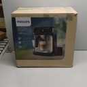 PHILIPS 4400 Series Fully Automatic Espresso Machine  12 Hot & Iced Coffees, Quick-to-Clean LatteGo Milk System, SilentBrew, QuickStart, Ceramic Grinder, Black Chrome (EP4444/90)