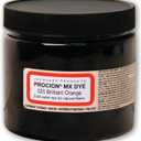 Jacquard Procion MX Tie Dye Powder Brilliant Orange, 8 Ounce Jar for Fabric and Clothing, Permanent and Washfast