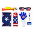 Soccer Fan Gear Set for 2026 World Tournament, Soccer Party Favors Kit with Flag,Scarf, Face Paint, Clapper, Horn&Glasses,Supporter Accessories for Game Day, Sports Event, Gift