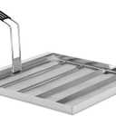 AF45 Commercial Deep Fryer Filter, 13.75" X 13.75" Fryer Oil Filter, 304 Stainless Steel, 550 Microns, Extend Oil Life By 40% for Commercial Kitchens and Restaurants