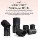 Kitsch Ceramic Hair Rollers for Women Self-Grip Hair Curlers for Heatless Curl Overnight, Long-Lasting Frizz-Free Curls, Volumizing Large Rollers for All Hair Types Black, 8 Count (Pack of 1)