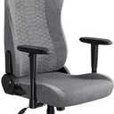 Razer Iskur V2 X Ergonomic Gaming Chair: Built-in Lumbar Support - Widened Seat - High Density Foam Cushions - Adjustable 152 Degree Recline - 2D Armrests - Plush Fabric Finish - Light Gray Edition (Dark Grey)