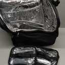 Relavel Hair Tools Travel Bag Hair Stylist Backpack Hairdresser Cosmetology Bag, Heat Insulation Full Layer for Curling Iron, Hair Straightener, Travel Accessories Train Case Barber Organizer, Black