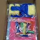 TMOL Washable Finger Paint for Toddlers, 27 PCS Non-Toxic Finger Paints, 12 Vibrant Colors (1.21fl oz), Baby Paint for Hand and Feet, Safe Art Supplies, Early Learning Gifts for Kids Age 3+