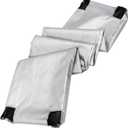 Sosoport Outdoor Firewood Rack Cover Log Rack Protector with Drawstring Durable Windproof for Winter Storage and Outdoor Use (Silver)