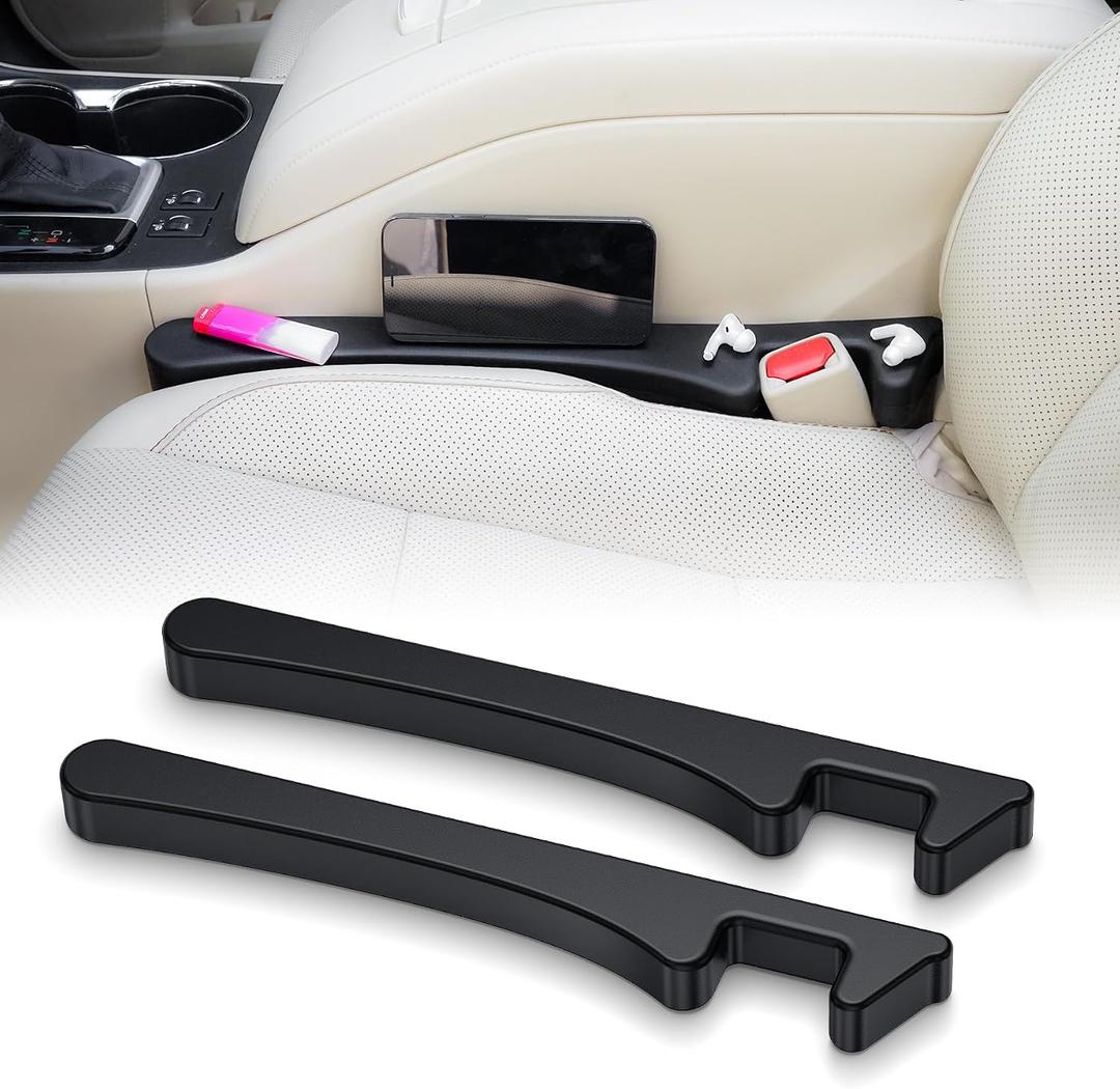 Car Seat Gap Filler Organizer Soft Foam Strip Seat & Console Gap Blocker | 2-Pack Car Slot Seat Gap Filler Universal Fit Interior Accessory for Cars SUV Trucks Crevice Plug Blocker Stop Items Dropping