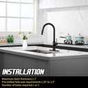 Achelous Black Kitchen Faucet with Pull Down Magnetic Docking Sprayer,Stainless Steel Pull Out RV Kitchen Sink Faucets,Single Handle Deck Mount,Grifos De Cocina (Black)
