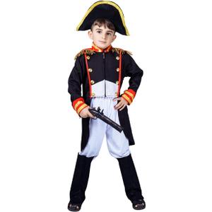 Boy's Napoleon Costume Navy Red yellow, 14-16Y