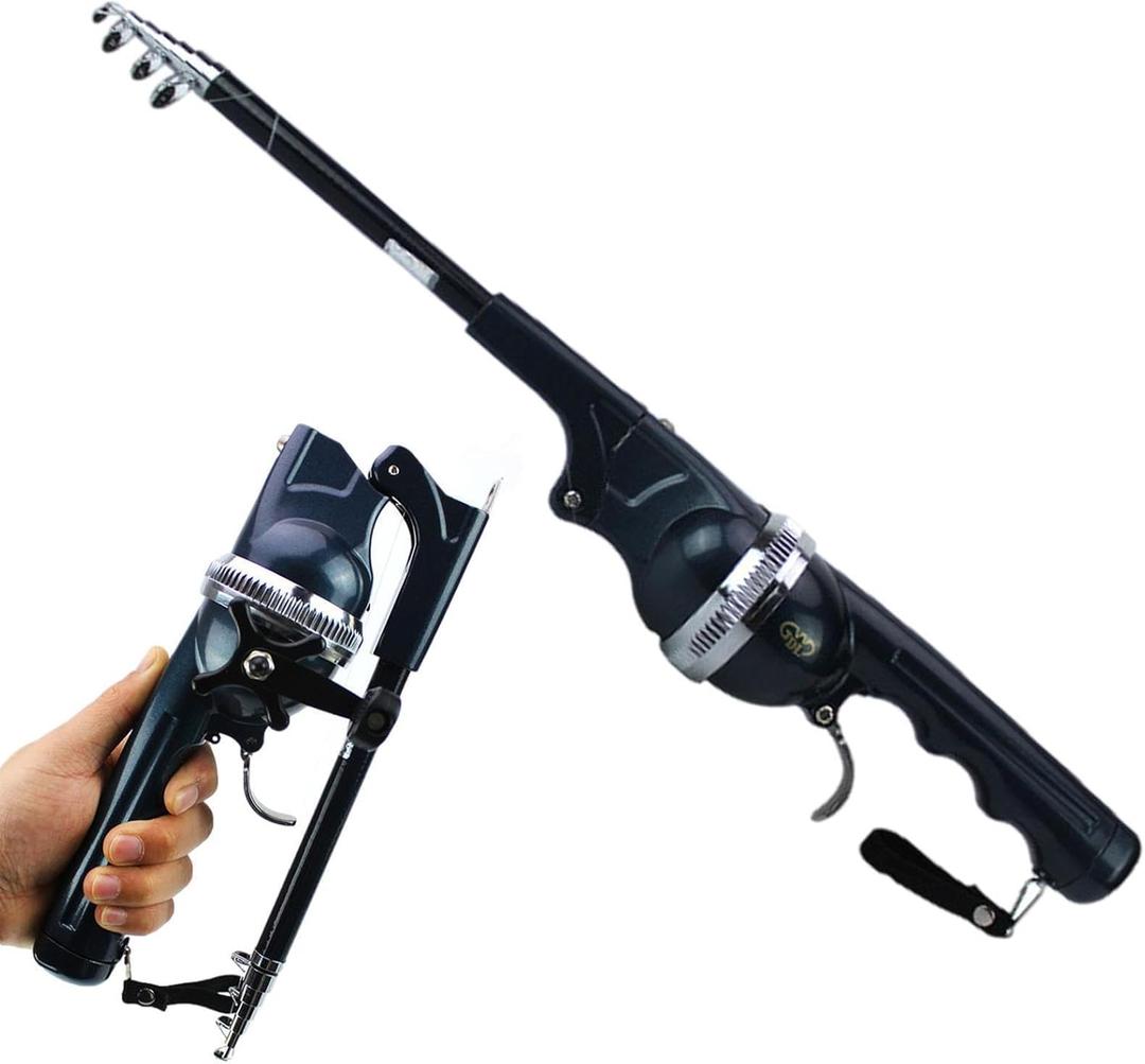 Portable Pocket Fishing Rod & Pole - Collapsible Telescopic Design, Ultra-Compact Foldable Fishing Gear for Travel/Hiking/Backpacking