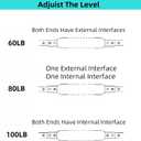 Twister Arm Trainer, 40-100lb Adjustable Twister Arm Chest Workout Equipment for Men & Women, Adjustable Forearm Strengthener, Portable Spring Resistance for Home Fitness.