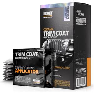 CERAKOTE Ceramic Trim Coat Kit - Quick Plastic Trim Restorer - Ceramic Coating Restoration to Last Over 200 Washes A Ceramic Coating, Not a Dressing