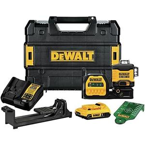 DEWALT 20V/12V MAX Laser Level Kit, 3 x 360, Green (DCLE34030G), Color Yellow