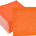 Ottin Solid Orange Paper Dinner Napkins 6.5'' Disposable Luncheon Napkins 100 Count for Birthday Wedding Party Everyday Lunch Dinner Event Mother's Day Father's Day