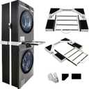 MaxWorks Stacking Kit for Washer and Dryer, Universal Stacking Kit for Washing Machine and Dryer with Pull-Out Racks (Pull Out 24-29 Inch)