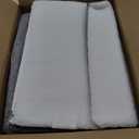 Bedsure Cat Beds for Indoor Cats - Large Cat Cave for Pet Cat House with Fluffy Ball Hanging and Scratch Pad, Foldable Cat Hideaway, 16.5x16.5x13 inches, Grey (Single)