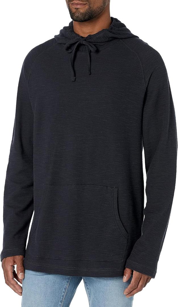 Amazon Essentials Men's Pullover Hoodie, Long-Sleeve Slub Thermal (Previously GoodThreads), Size M