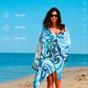 Widdonen Microfiber Lightweight Thin Beach Towel Sand Free Quick Dry Absorbent Compact Towels for Swimming Pool Camping Beach Accessories Large Easy Pack Travel Things for Vacation Essentials Gift