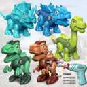 Kids Toys Stem Dinosaur Toy - Take Apart Dinosaur for Kids 3-5 5-7 | Construction Building Boy Toys with Electric Drill | Party Christmas Birthday Gifts Boys Girls 3 4 5 6 7 8 Year Old