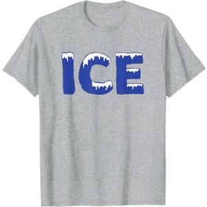 Funny Family Halloween Costume Shirt - Ice and Baby T-Shirt Grey XL