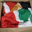 Leyndo 6 FT Christmas Inflatable Santa Claus Outdoor with a Gift Bag and a Dog Blow Up Decoration with LED Lights Cute Xmas for Holiday Party Yard Garden Lawn Decor