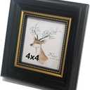 Square Picture Frame 4x4 Black Photo Frame Square Frames Desktop Display