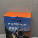 OGERY F11 Quiet High Velocity Large Battery Powered Fan with Fast Charging