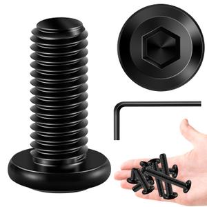 20Pcs M8 Screws M8 x 20mm Flat Head Socket Cap Screw Bolts M8 Bolt, 304 Stainless Steel Bolts, Metric Bolt Kit, Black Oxide M8x1.25 by Marysino
