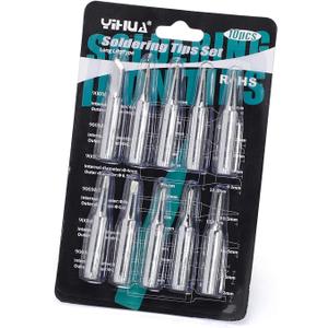 YIHUA #1200 Soldering Iron Tips Set 10PCS Long-Life Type Fit for YIHUA SGS Certified Lead-Free Tips