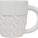 Sweet Water Decor Cream Sweater Coffee Mug, 17oz Ceramic Christmas Mug, Dishwasher & Microwave Safe, Large Holiday Winter Cup for Coffee, Tea & Hot Chocolate, Stocking Stuffer Gifts for Women