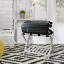 Casual Home Luggage Rack, White (New)