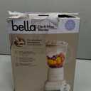 bella 10 Speed Countertop Blender, Juicer & Smoothie Maker, Fits-anywhere Kitchenware, Slim Flip & Store Design, Dishwasher Safe 48oz Capacity Pitcher & Lid, Stainless Steel Blade, 450 Watt, Oatmilk