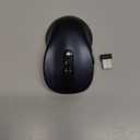 WisFox 2.4G Wireless Mouse for Laptop, Ergonomic Computer Mouse with USB Receiver and Type-C Adapter, 3 Adjustable Levels, 6 Button Cordless Mice for Windows Mac PC Notebook (Grey and Black)