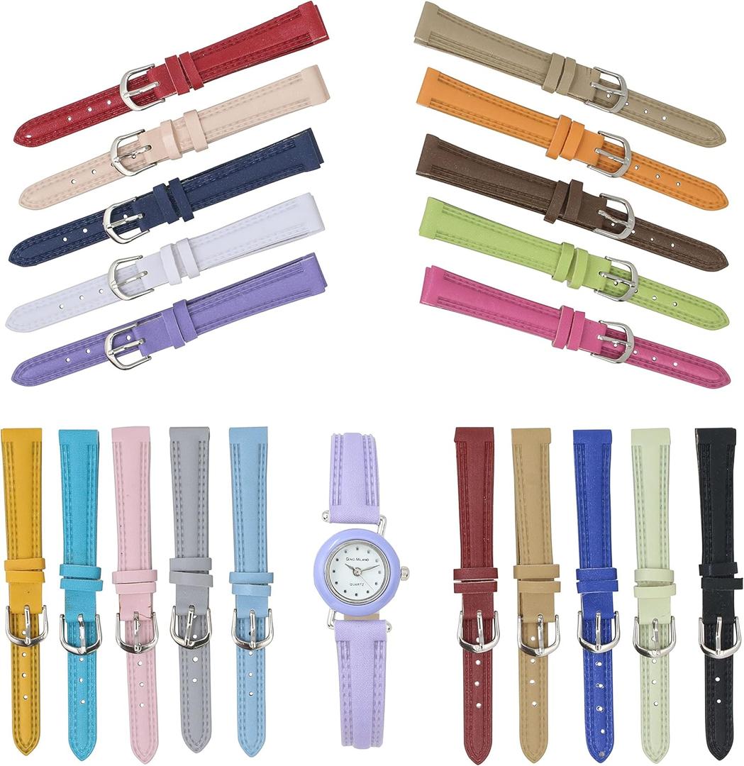 Women's Heart Shaped Multi-Color Faux Leather Watch