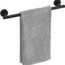 Matte Black Towel Bar, 14 Inch Towel Racks for Bathroom Wall Mounted, Thicken SUS304 Stainless Steel Heavy Duty Hand Towel Holder Organizer, Bathroom Accessories, Total Length 16.5 Inch