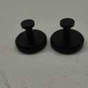 STAMI PLET Suction Cup Wreath Hanger，Suction Cup Hooks Hanging 15 Lbs，Waterproof Suction Cup Wreath Holder for Windows (Black, 2)