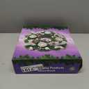 Silver Ribbon Christmas Advent Wreath - Advent Wreaths Season Centerpiece Dcor - Advent Candle Holder and X-mas Candles Decorations - Advent Calendar Season Decoration