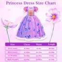 Meland Princess Dresses for Girls - Light Up Princess Costume for Little Girl, Halloween Costumes & Gift for Toddler Age 3-10 (5-6 Years)