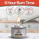 24 Pack - 6 Hour Chafing Fuel Cans for Food Warmers & Chafing Buffet Trays Odorless, Smokeless, Long Burn Wick, Easy Lighting, Liquid Fuel, Indoor Safe Buffet Fuel