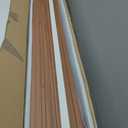 Art3d WPC Wainscoting Panels, 16-Pack 48 x 6 Inch 3D Wall Accents for Interior Wall Decor, Living Room, Bedroom, Teak