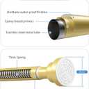 Gold Tension Curtain Rod 30-63Inch, Spring Curtain Rod No Drilling Adjustable Curtain Rod for Windows 7/8" Expandable Curtains Rods Tension Rods for Bathroom,Closets,Doorway,kitchen